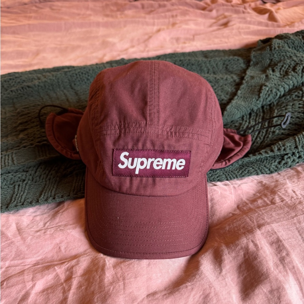 Supreme Packable Earflap Camp Cap Burgundy